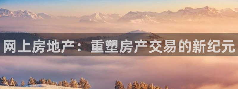 3g和记官网：网上房地产：重塑房产交易的新纪元
