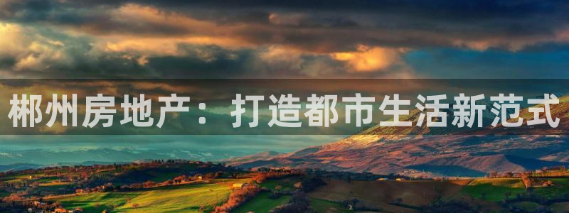 澳门和记官网：郴州房地产：打造都市生活新范式