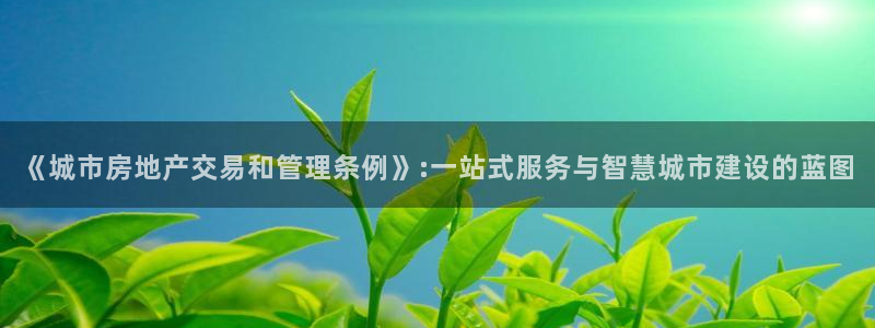 和记黄埔药业官网：《城市房地产交易和管理条例》:一站式服务与