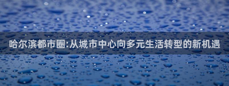 和记官网登陆：哈尔滨都市圈:从城市中心向多元生活转型的新机遇