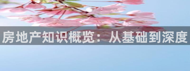 和记娱乐唯一官网：房地产知识概览：从基础到深度