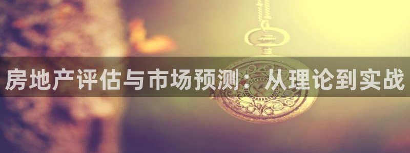 和记官网手机版下载：房地产评估与市场预测：从理论到实战